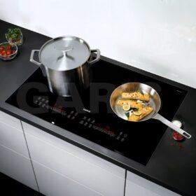 Bếp từ 2 vùng nấu, kính vát 4 cạnh, viền hợp kim nhôm Aviation Shield