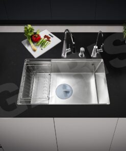 Chậu rửa 1 hố âm bàn đá