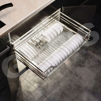 Giá bát đĩa, rổ nan dẹt, cánh mở